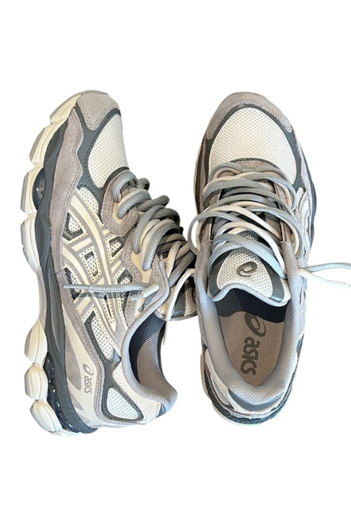 ASICS Gel-NYC Oyster Gray Double Laces