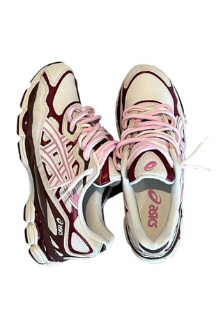 ASICS Gel-NYC Cream Sweet Pink Double Lacets
